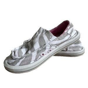 Sanuk Toddler's I'm Game - Zebra Grey Size 11